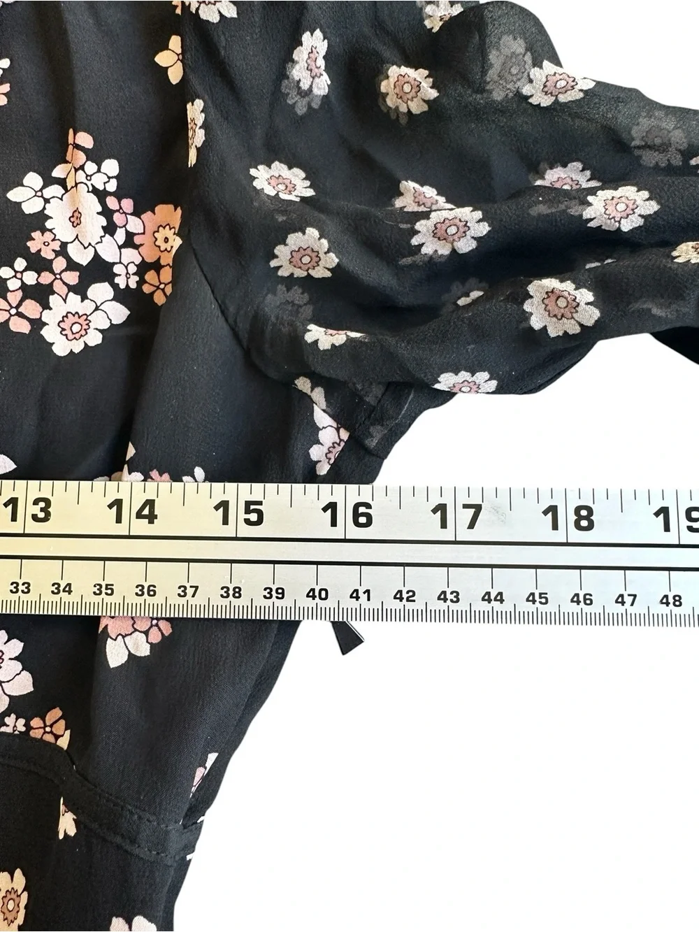 Kate Spade New York 100% Silk Black Floral Midi Dress Tassel Tie Size 0